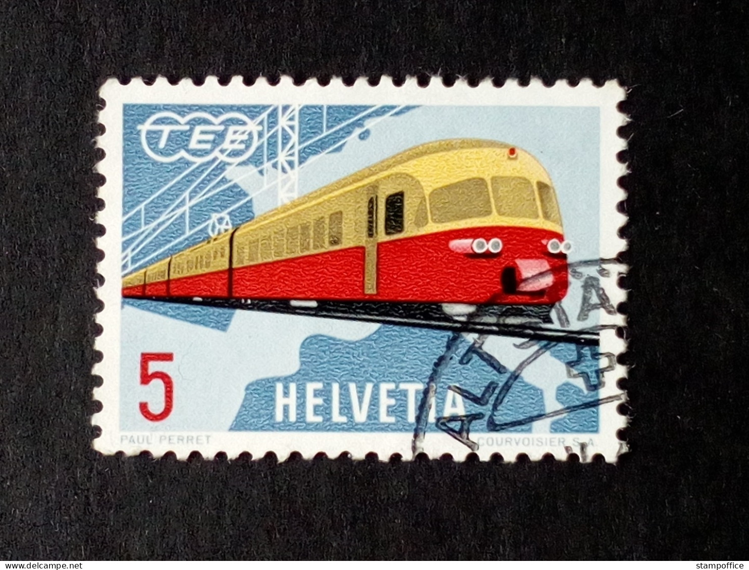 SCHWEIZ MI-NR. 747 GESTEMPELT(USED) MITLÄUFER 1962 ELEKRTO TEE ZUG - Idee Europee