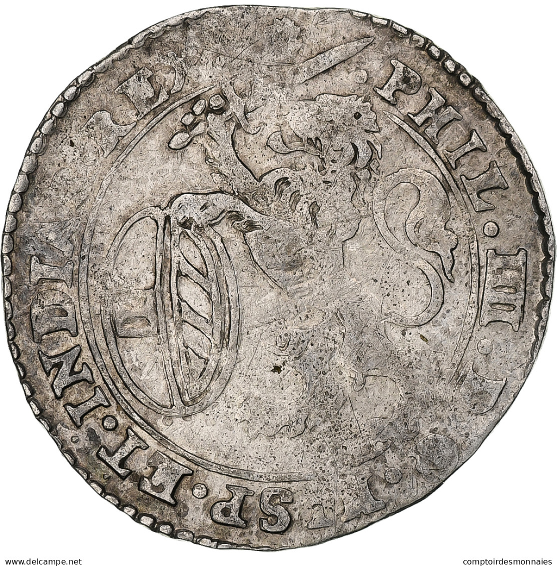 Pays-Bas Espagnols, Duché De Brabant, Philippe IV, Escalin, 1637, Anvers - Spanische Niederlande