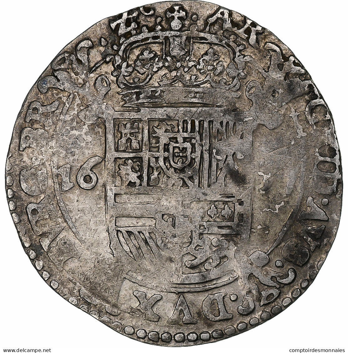 Pays-Bas Espagnols, Duché De Brabant, Philippe IV, Escalin, 1637, Anvers - Paesi Bassi Spagnoli