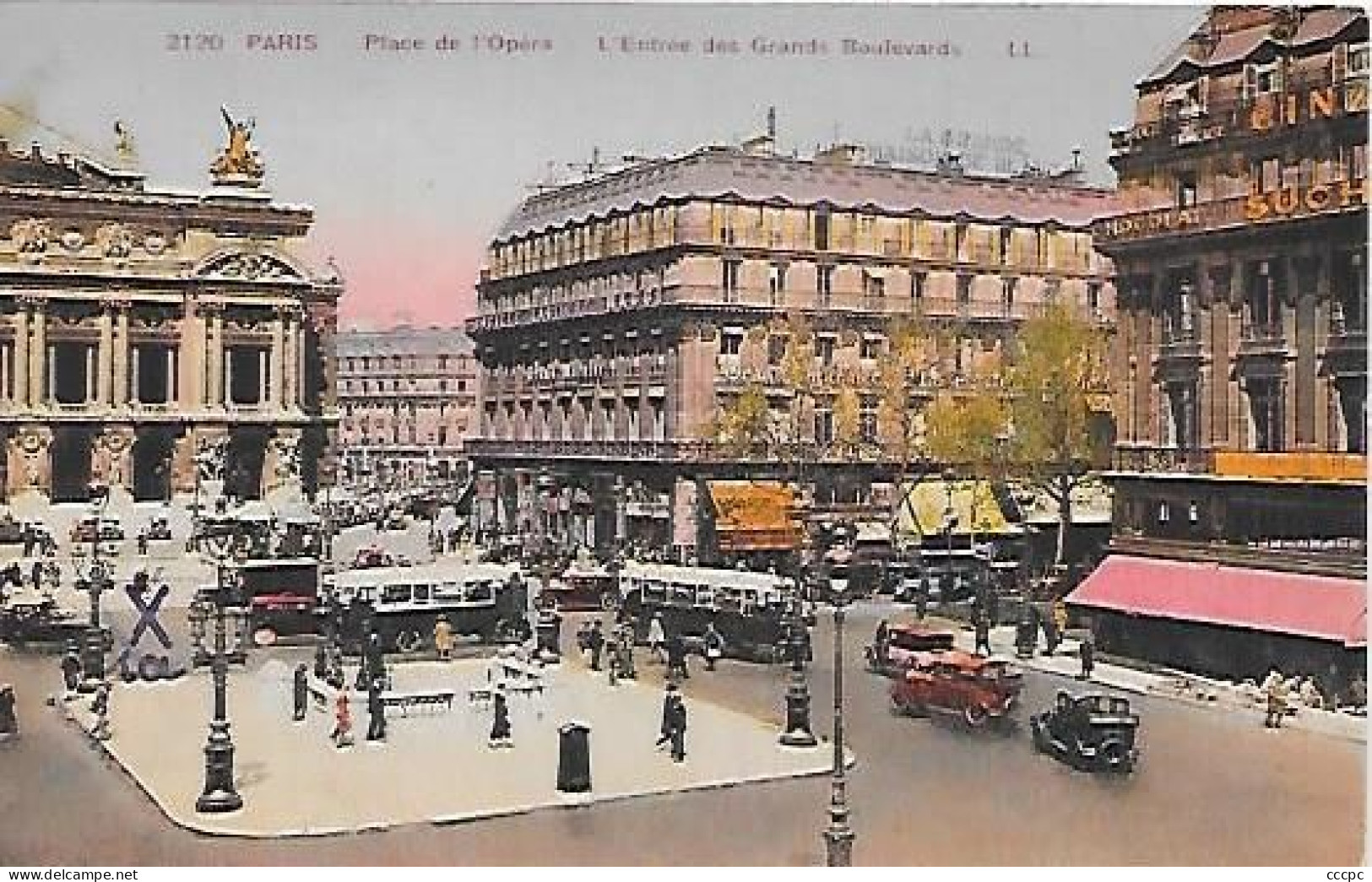 CPA Paris Place De L'Opéra L'Entrée Des Grands Boulevards - Arrondissement: 02