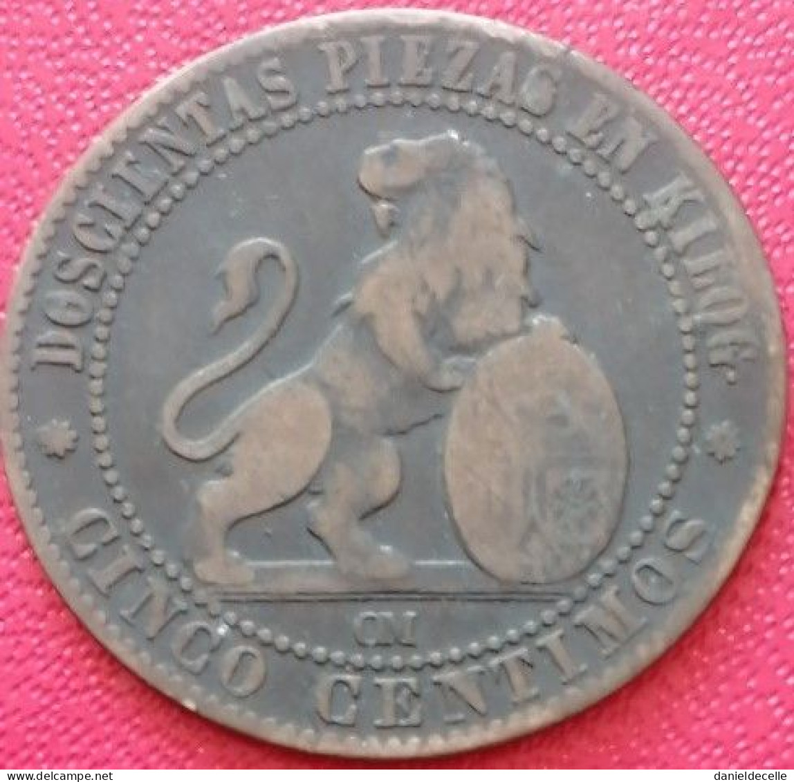 5 Centimos Espagne 1870 OM - First Minting