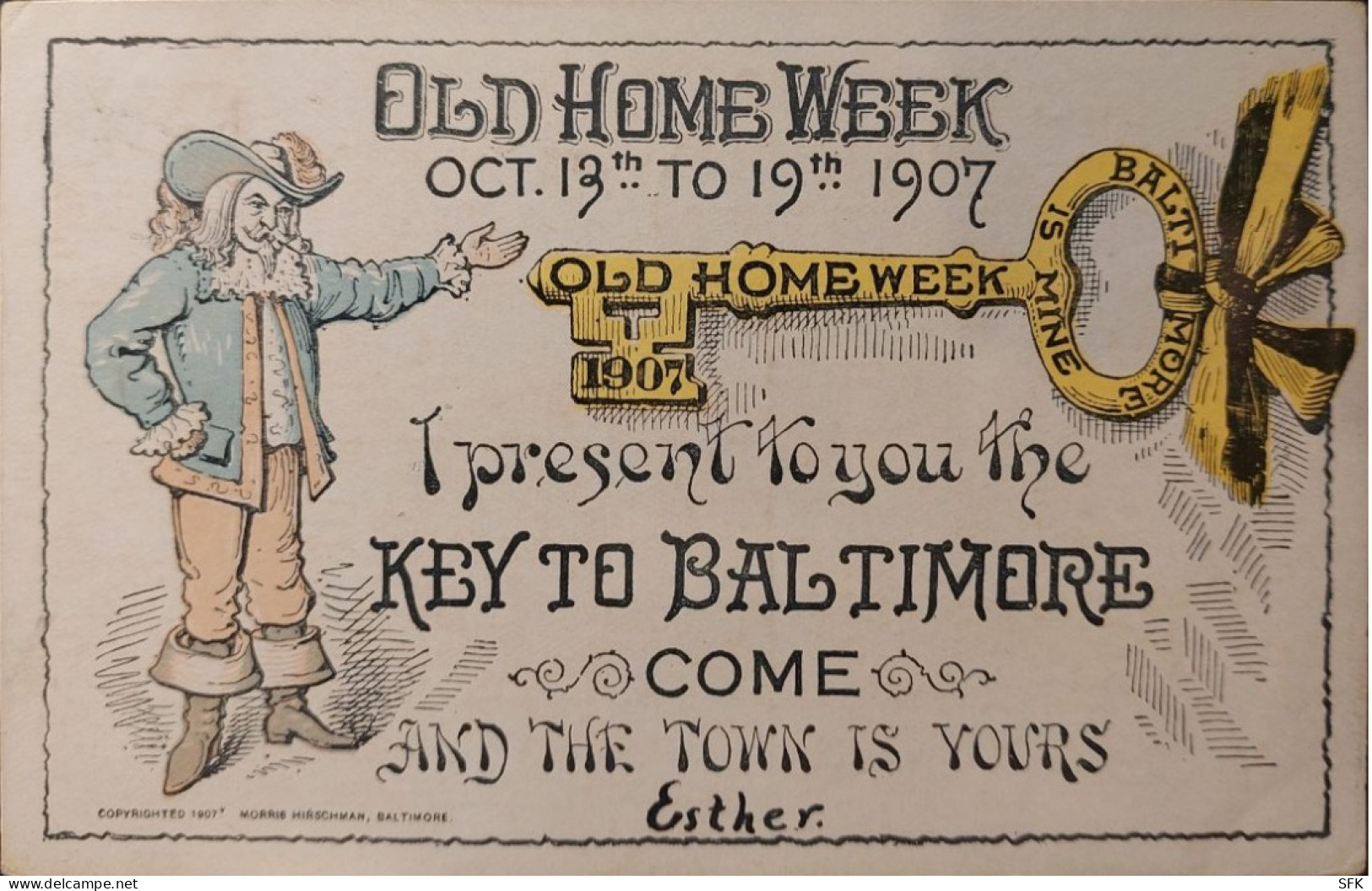 1907 Key To Baltimore  Artist:  I- FV, 821 - Esposizioni