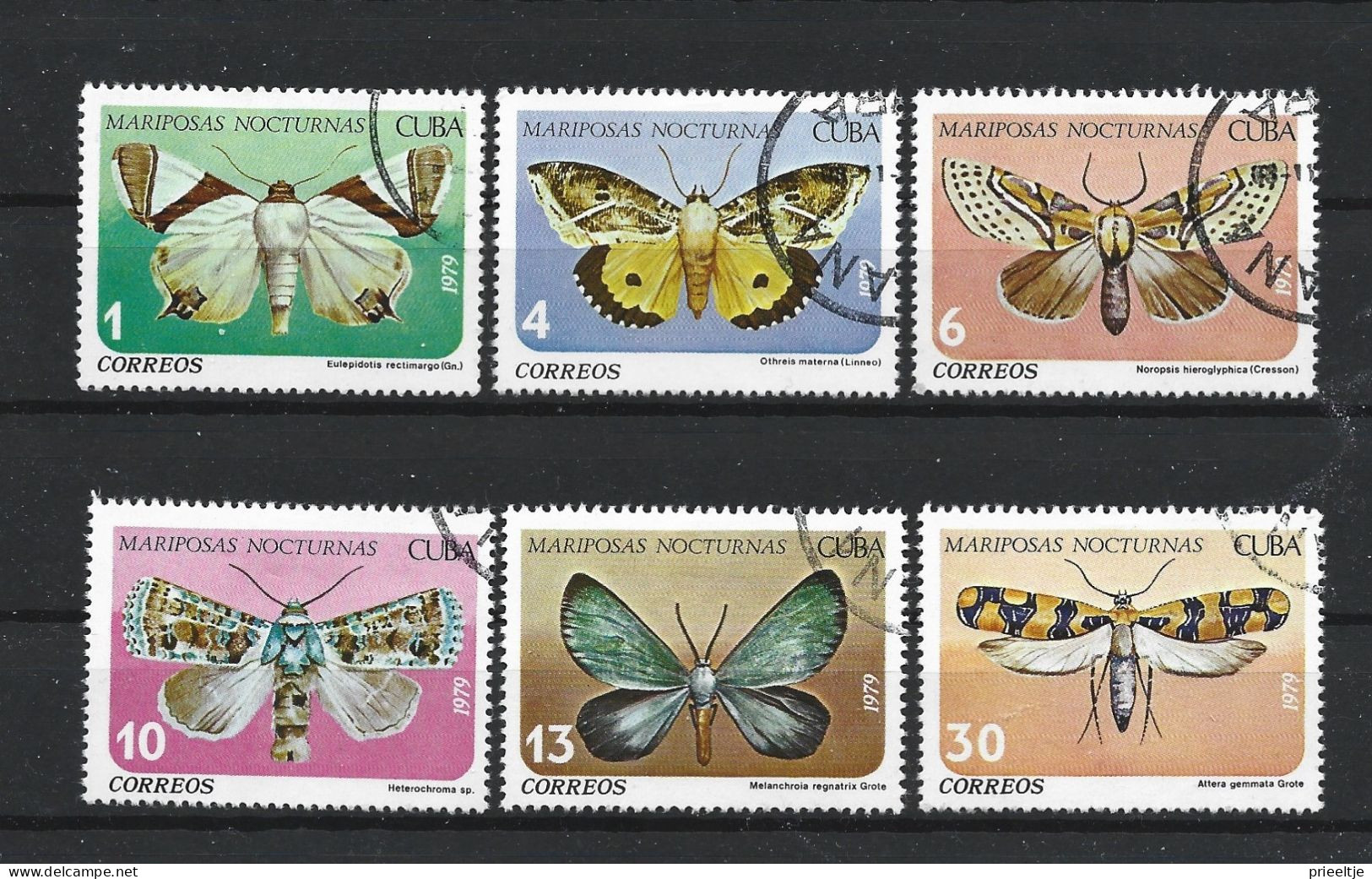 Cuba 1979 Butterflies Y.T. 2121/2126 (0) - Gebraucht