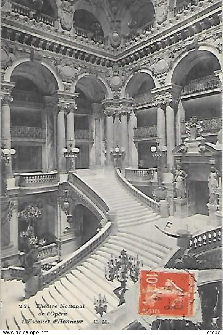 CPA Paris Théâtre National De L'Opéra L'Escalier D'Honneur - Arrondissement: 02