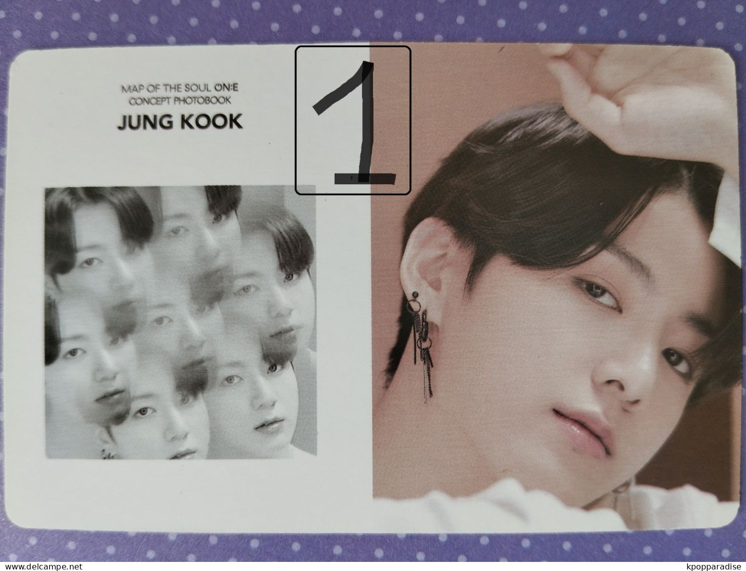 Photocard K POP Au Choix  BTS Map Of The Soul One Jungkook - Altri Oggetti
