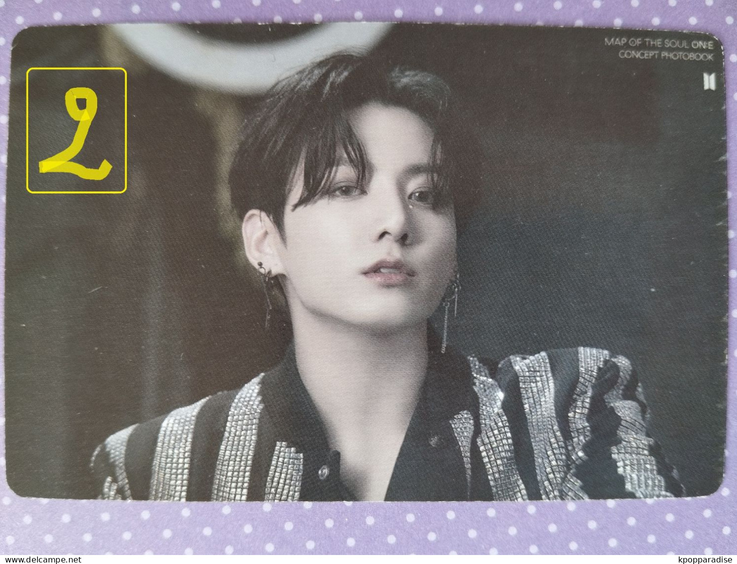 Photocard K POP Au Choix  BTS Map Of The Soul One Jungkook - Objets Dérivés