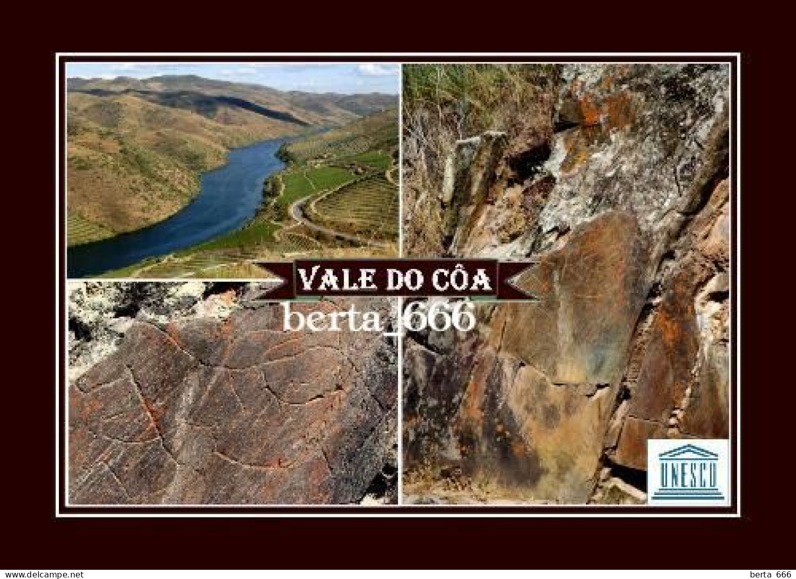 Portugal Coa Valley Prehistoric Rock Art Sites UNESCO New Postcard - Guarda