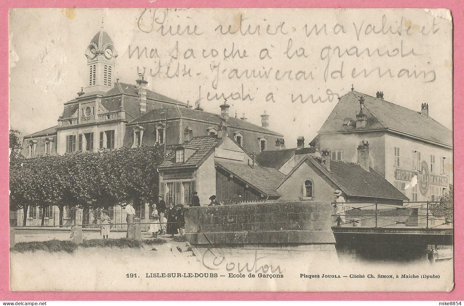 SAS1638  CPA  LISLE SUR LE DOUBS  (Doubs)   Ecole De Garçons  ++++++ - Isle Sur Le Doubs