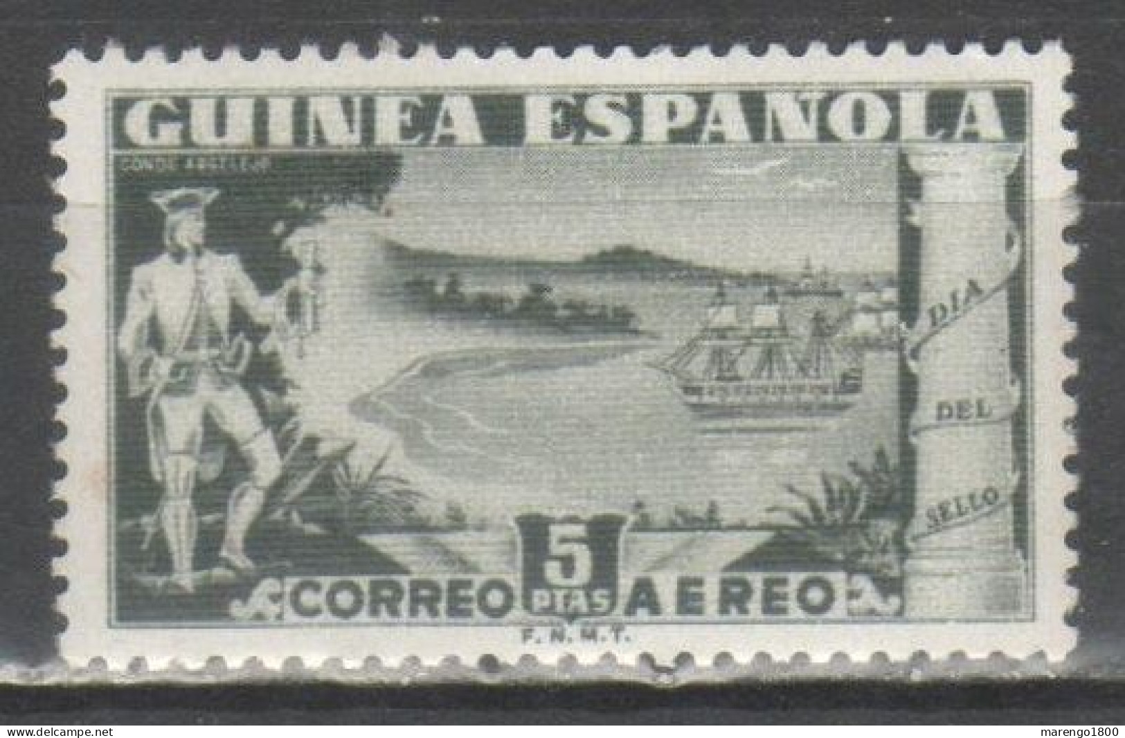 Guinea Spagnola 1949 - Giornata Del Francobollo ** (2 Scan) - Guinea Spagnola