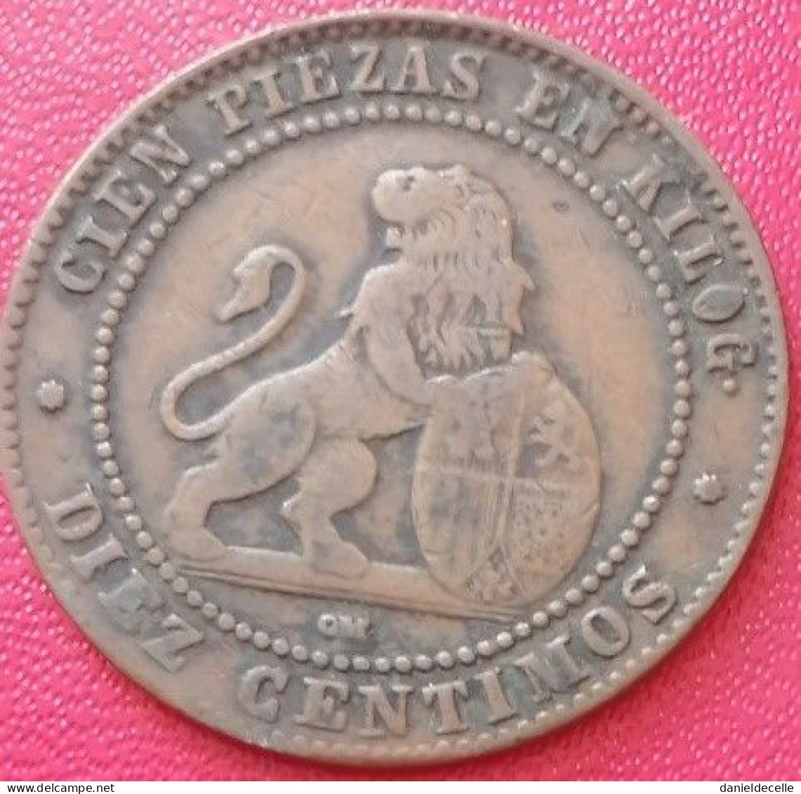 10 Centimos Espagne 1870 OM - Primeras Acuñaciones