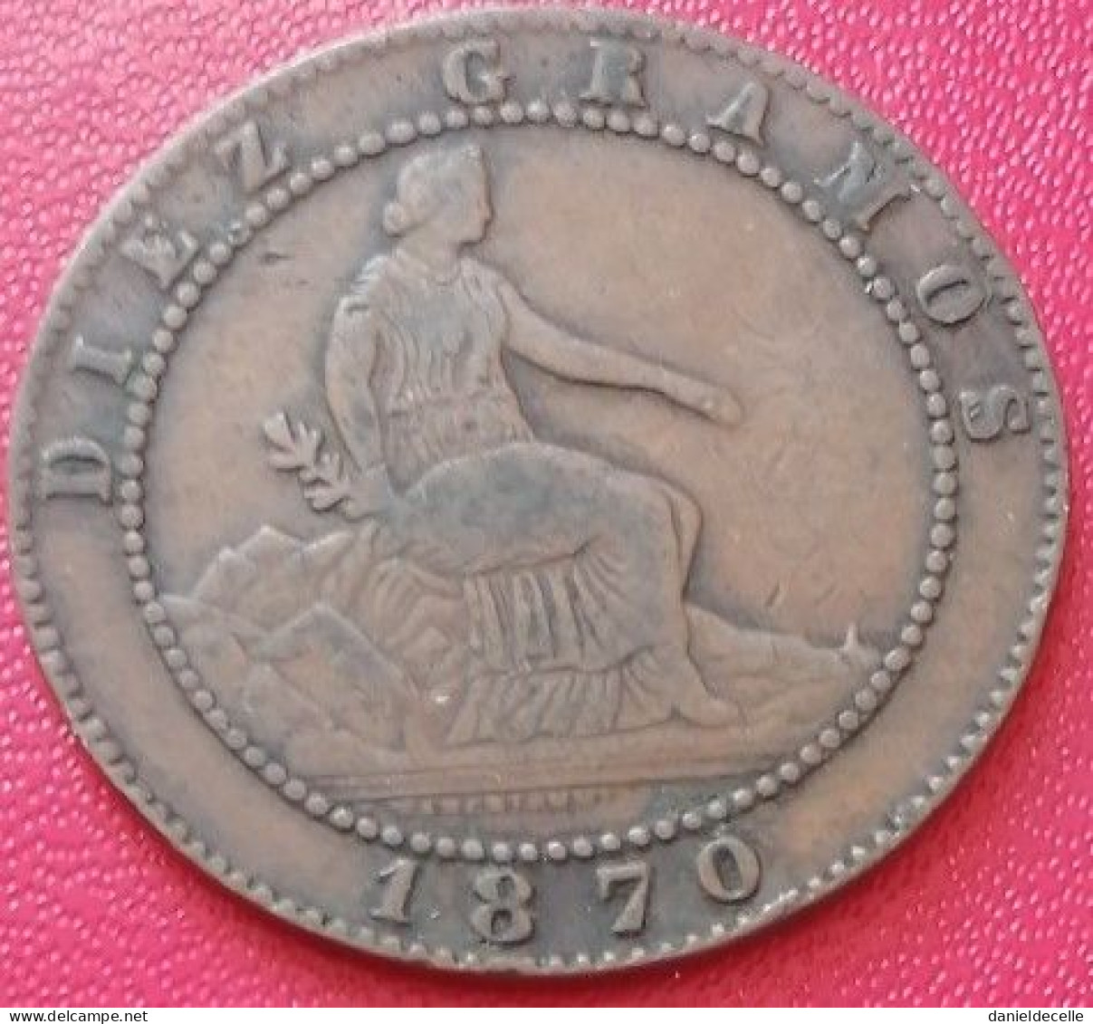 10 Centimos Espagne 1870 OM - First Minting