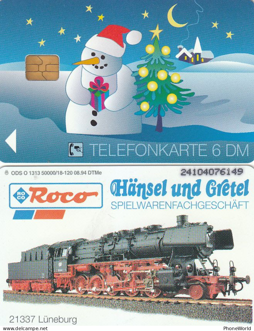 Germany - O 1313/18 MiniMedia - 120ex 8.94, Snowman Christmas, Loco Train, Hânsel Und Gretel, Mint - O-Series : Séries Client