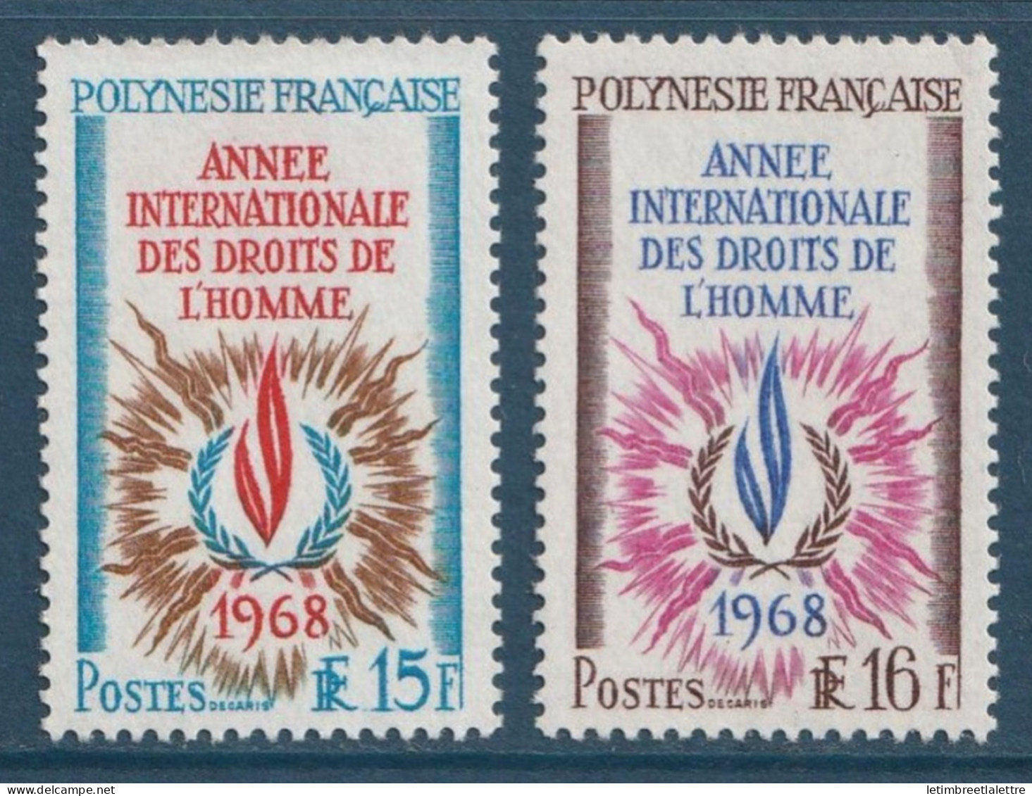 Polynésie - YT N° 62 Et 63 ** - Neuf Sans Charnière - 1968 - Nuevos