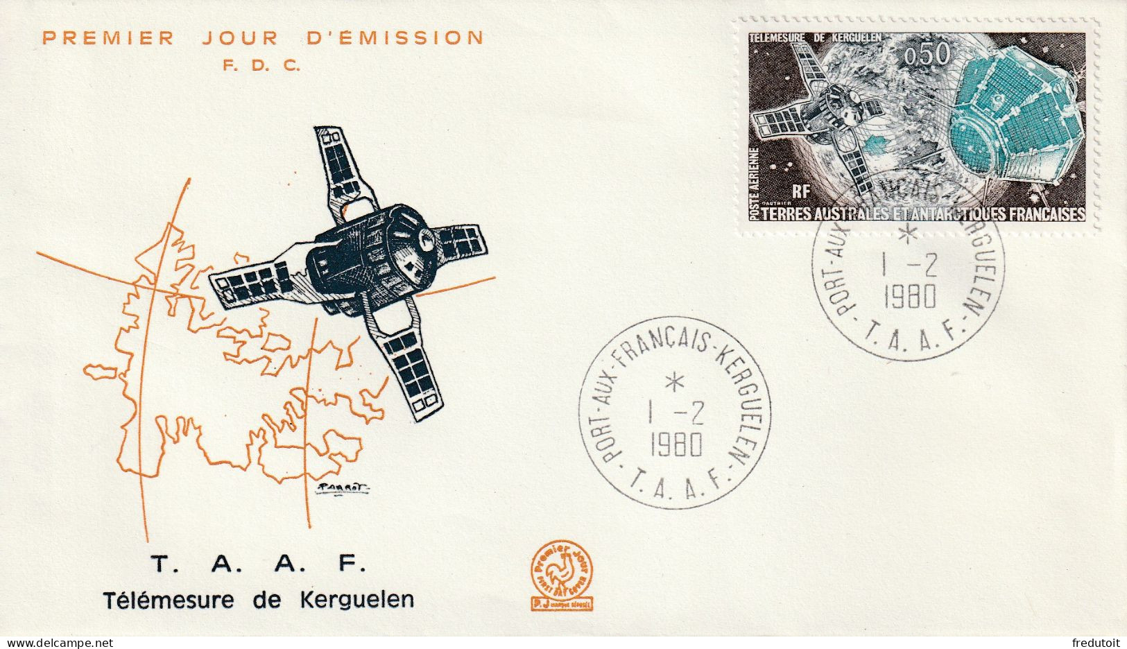 FDC - TAAF - PA N°56  (1980) Télémesure - FDC