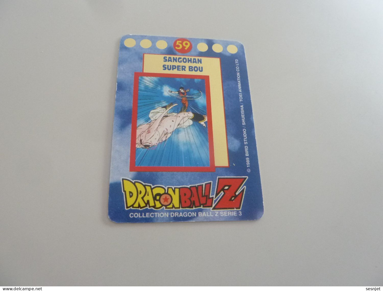 Dragon Ball Z - Série 3 - N° 59 - Sangohan Super Bou - Editions Bird Studio -  Année 1989 - - Dragonball Z