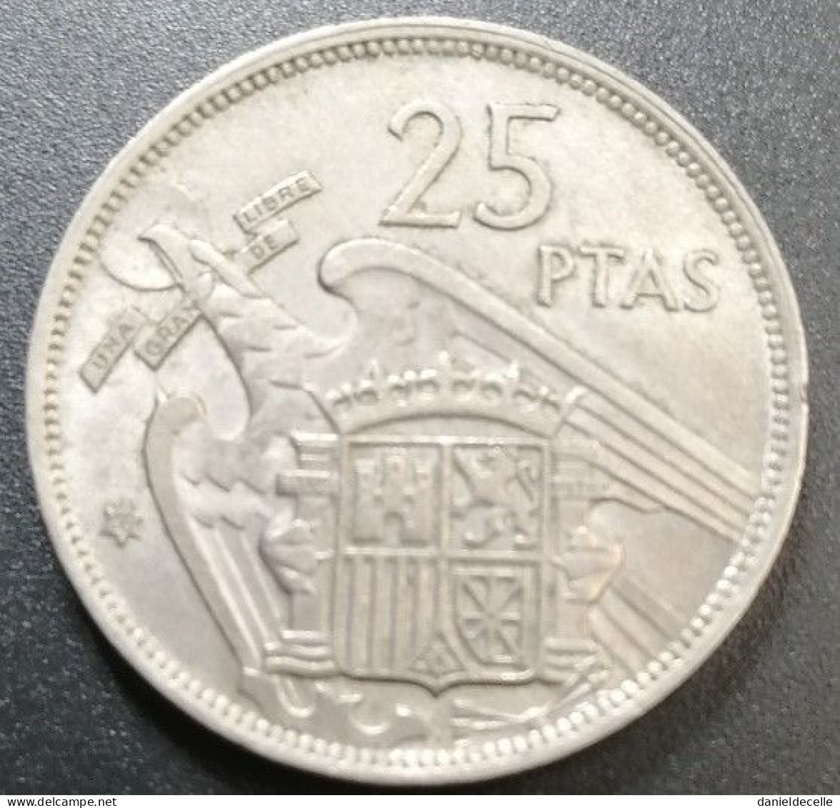 25 Pesetas Espagne 1957 (1958) - 25 Peseta