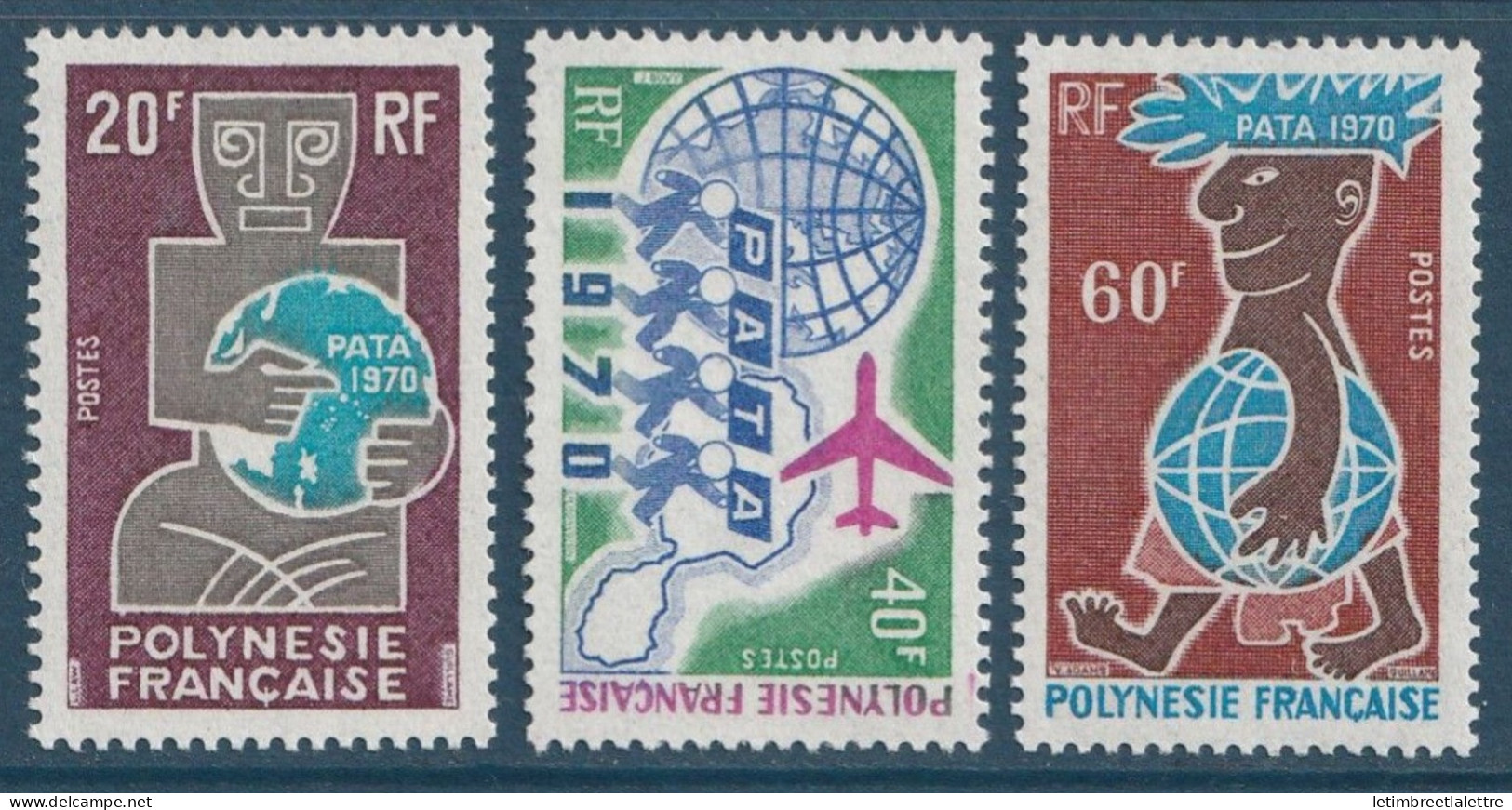 Polynésie - YT N° 77 à 79 ** - Neuf Sans Charnière - 1970 - Unused Stamps