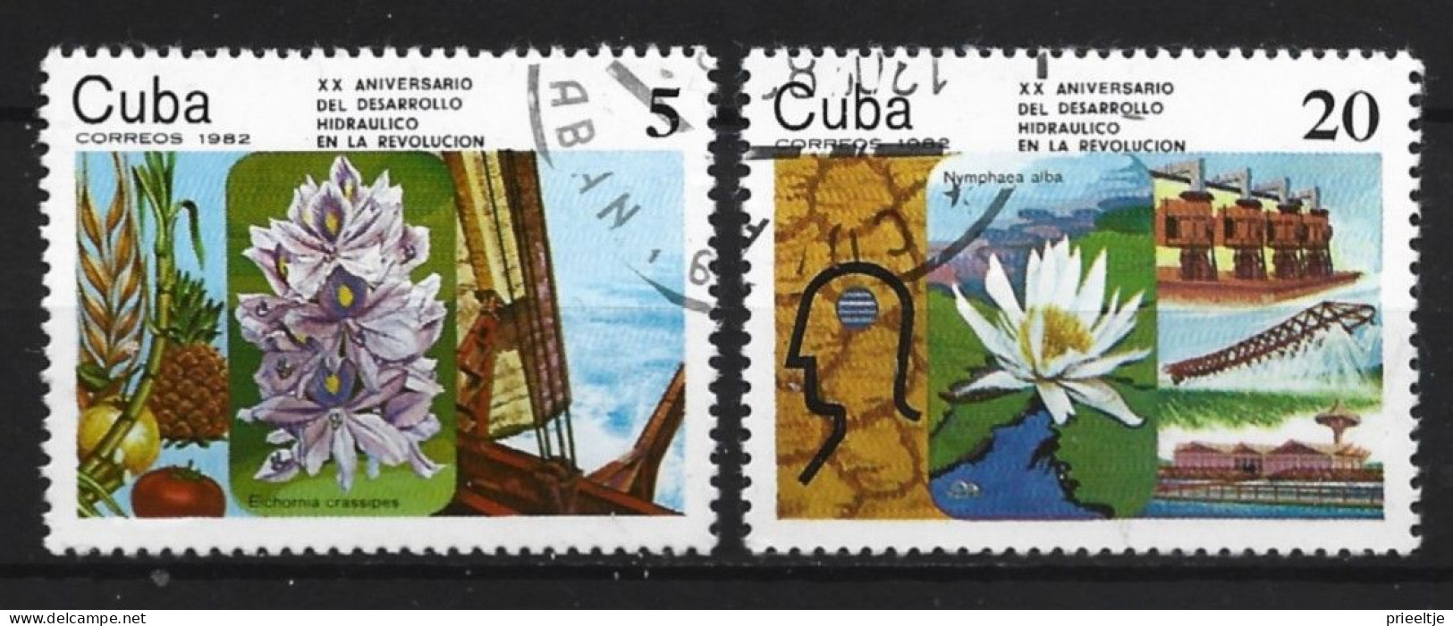 Cuba 1982 Flower  Y.T. 2383/2384 (0) - Oblitérés