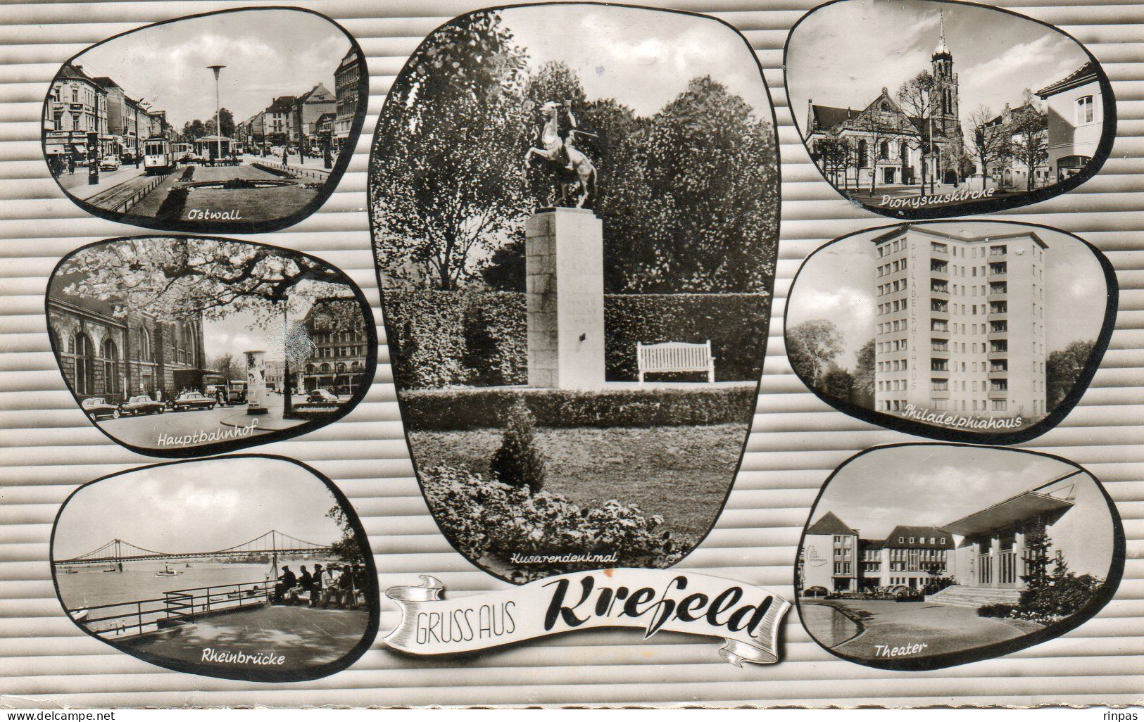 (Allemagne) KREFELD  Multivues Gruss Aus  1965 Tramway - Krefeld