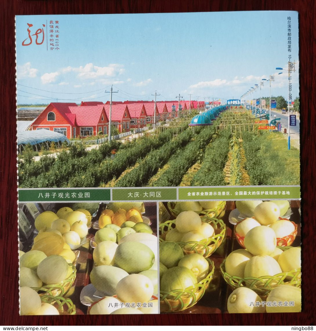 Fruit Muskmelon,CN 10 Heilongjiang Top 100 The Most Worthwhile Attractions Bajingzi Sightseeing Agricultural Park PSC - Fruits