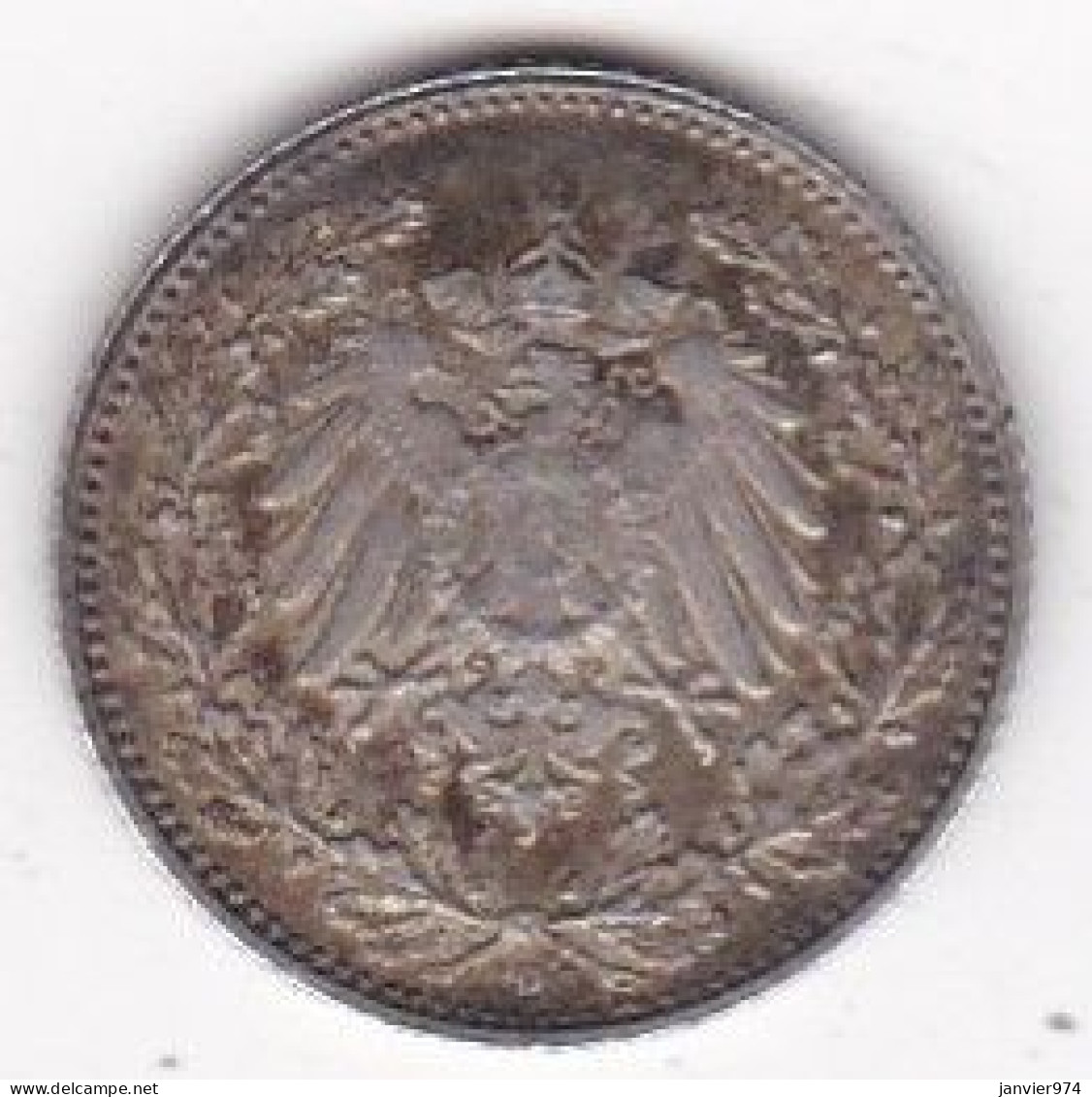 Empire. 1/2 Mark 1906 D MUNICH, En Argent - 1/2 Mark