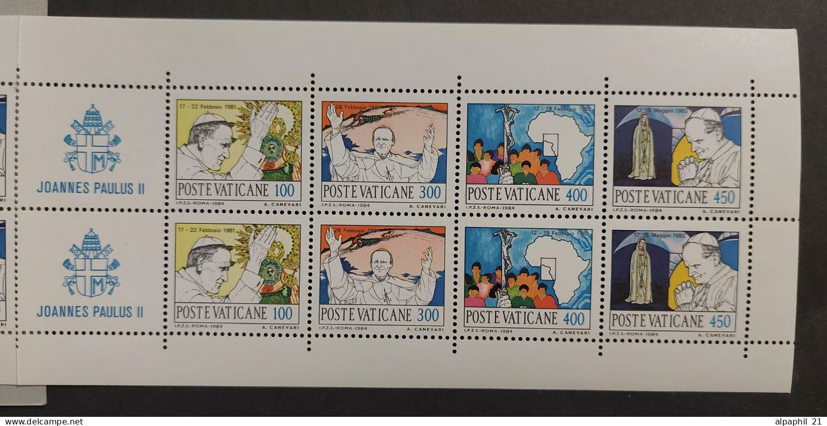 Vaticano, Viaggi Di Giovanni Paolo II Nel 1981-1982 - Unused Stamps