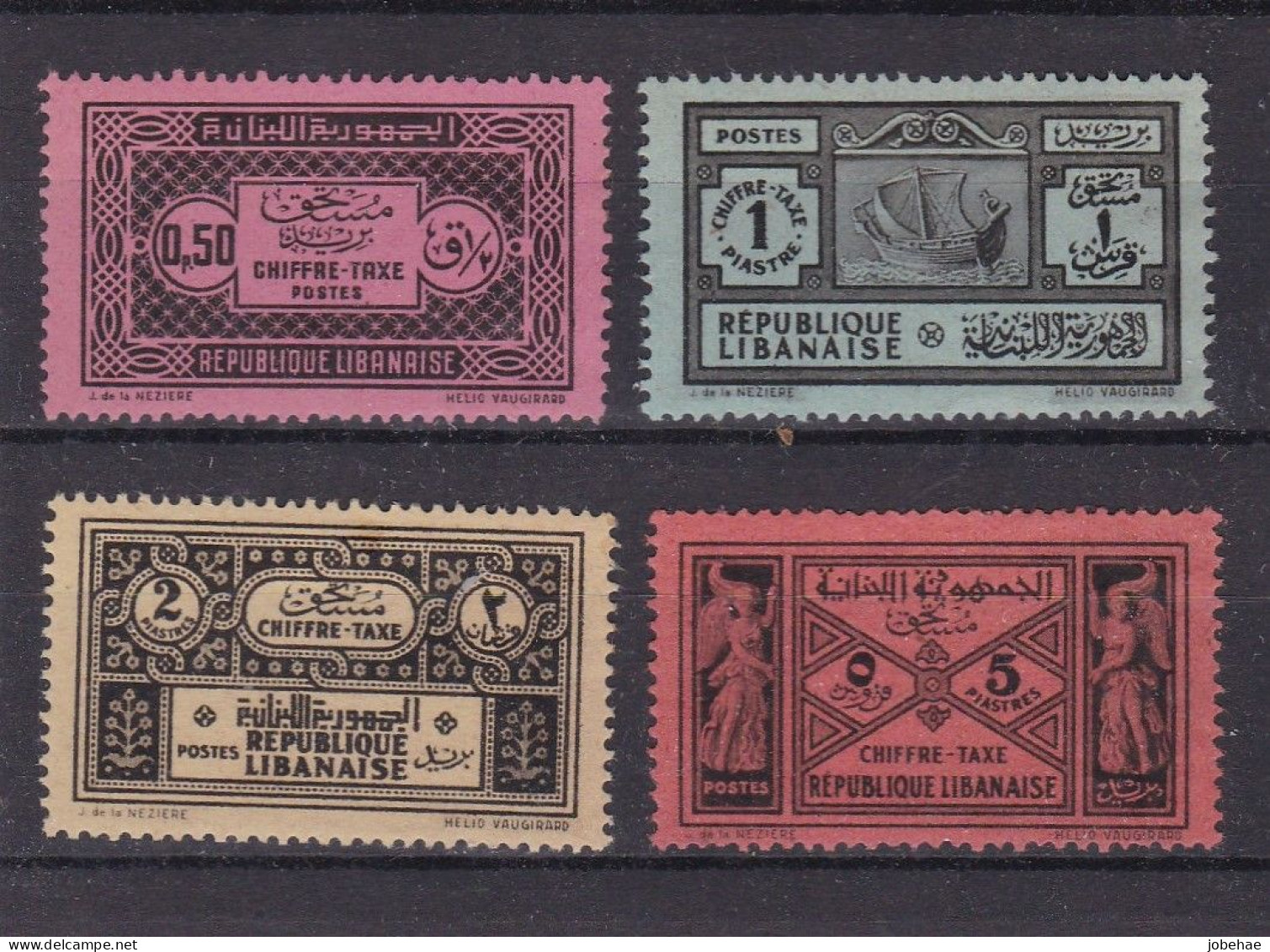 Grand Liban Taxe YT°-* 29-36 - Used Stamps