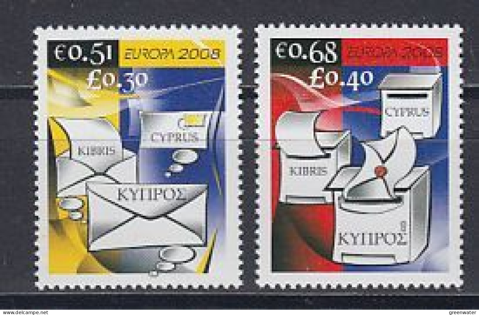 Europa Cept 2008 Cyprus 2v ** Mnh (59470) - 2008