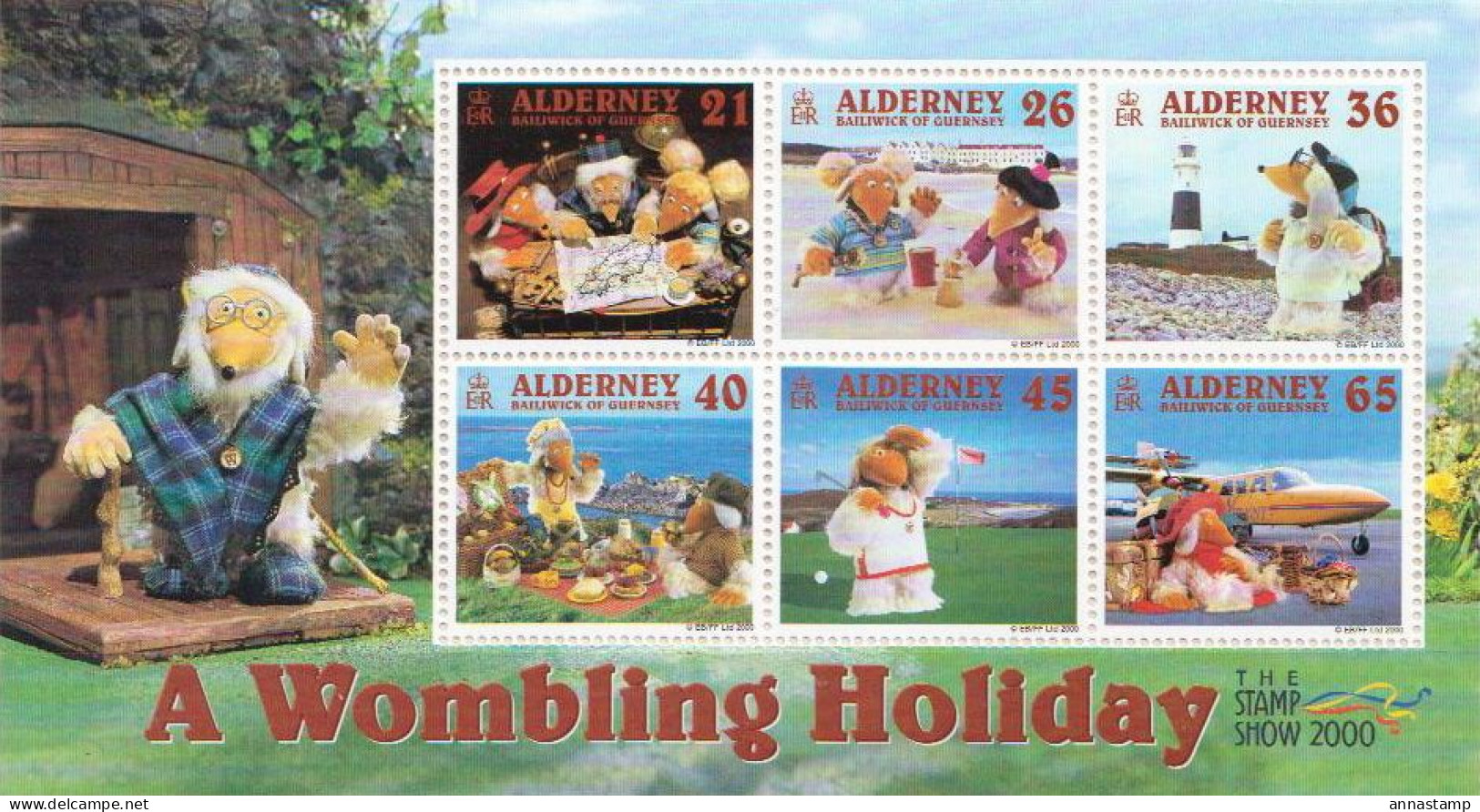 Alderney MNH Minisheet - Marionetas