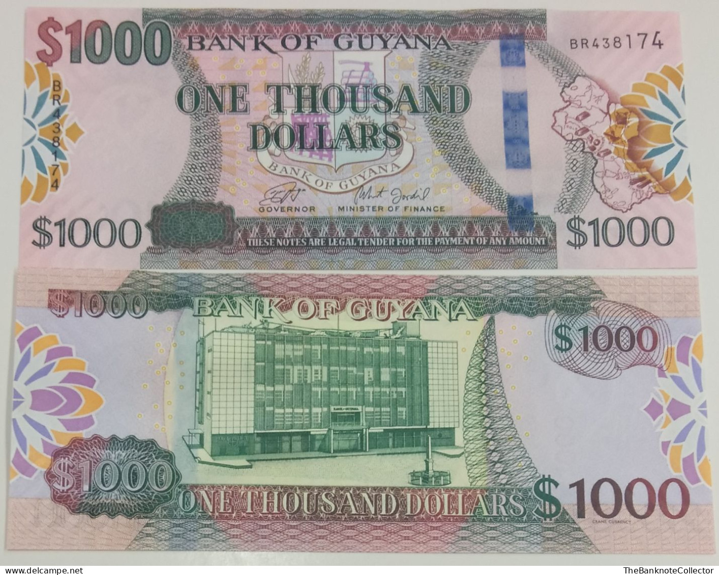 Guyana 1000 Dollars ND 2019 P-38 UNC - Guyana