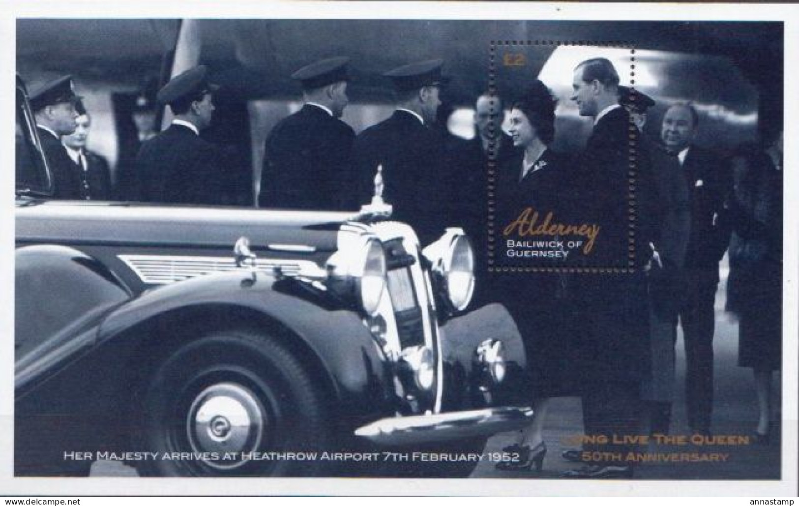 Alderney MNH SS - Case Reali