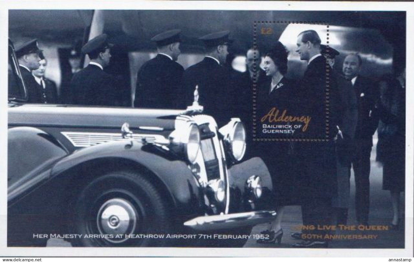 Alderney MNH SS - Familias Reales