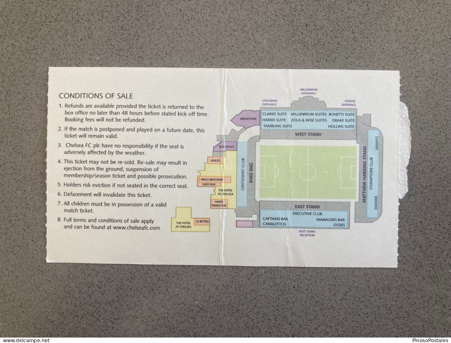 Chelsea V Tottenham Hotspur 2005-06 Match Ticket - Eintrittskarten