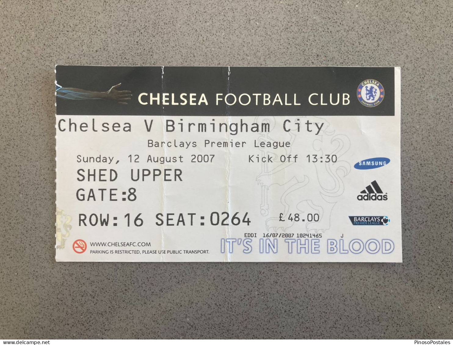 Chelsea V Birmingham City 2007-08 Match Ticket - Eintrittskarten