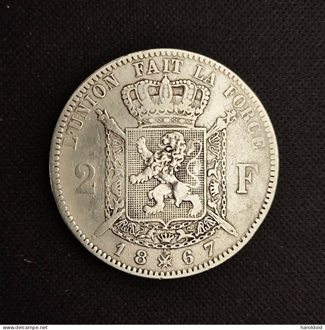 BELGIQUE - LEOPOLD II - 2 FRANCS 1867 - 2 Francs