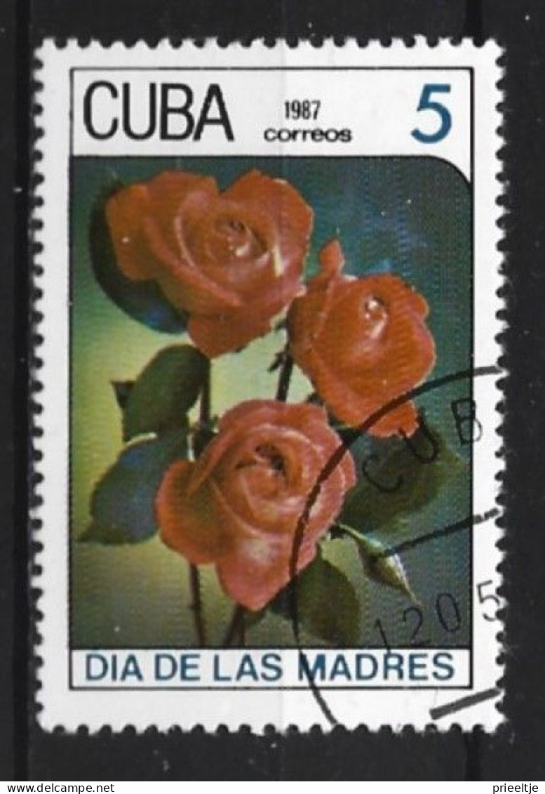 Cuba 1987 Flower  Y.T. 2763 (0) - Gebraucht