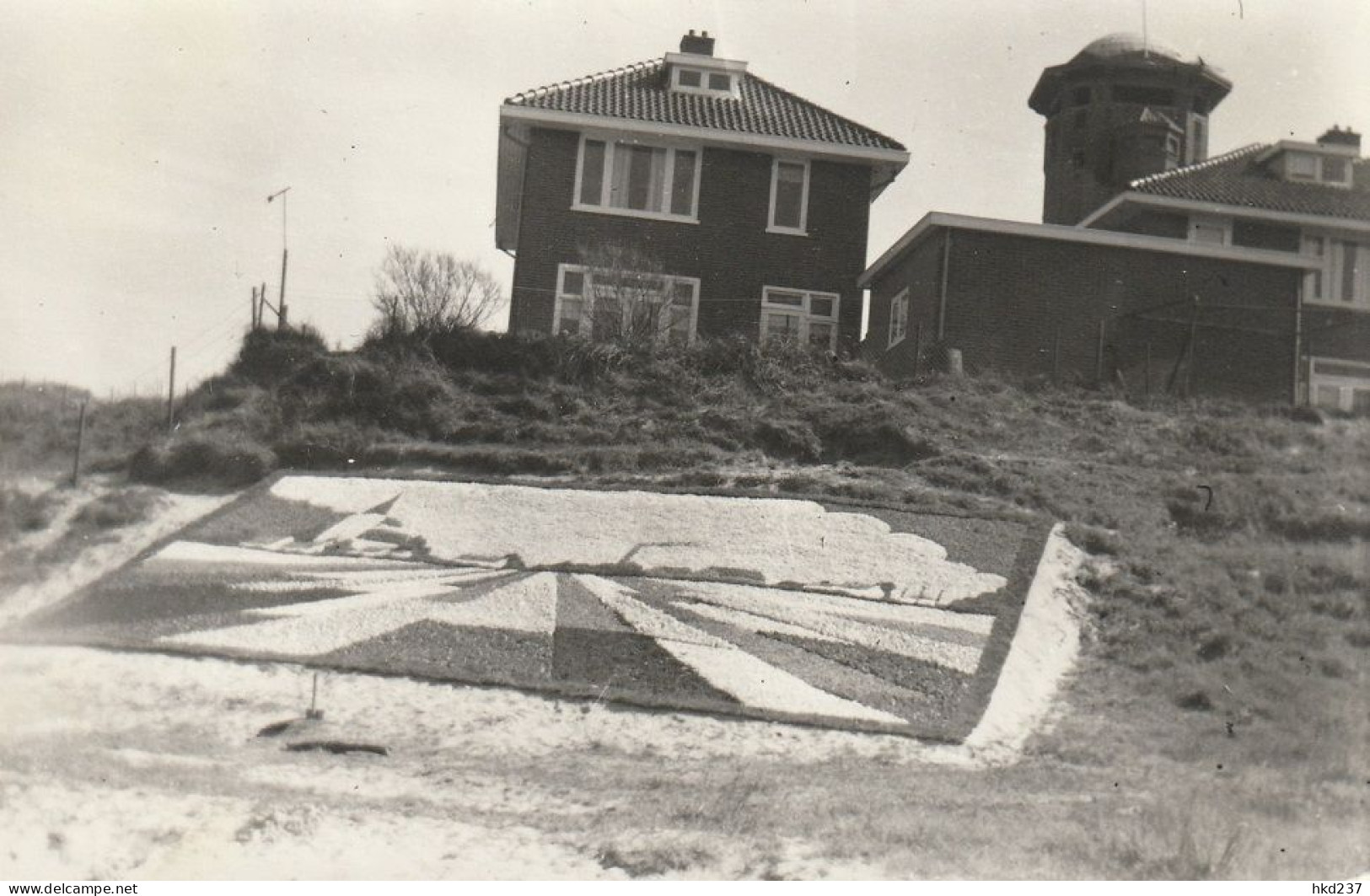 Noordwijk Bloemenmozaiek Dorp Aan Bollenvelden Voor Huis Op Duin FOTOKAART Foto Roos   4727 - Noordwijk (aan Zee)