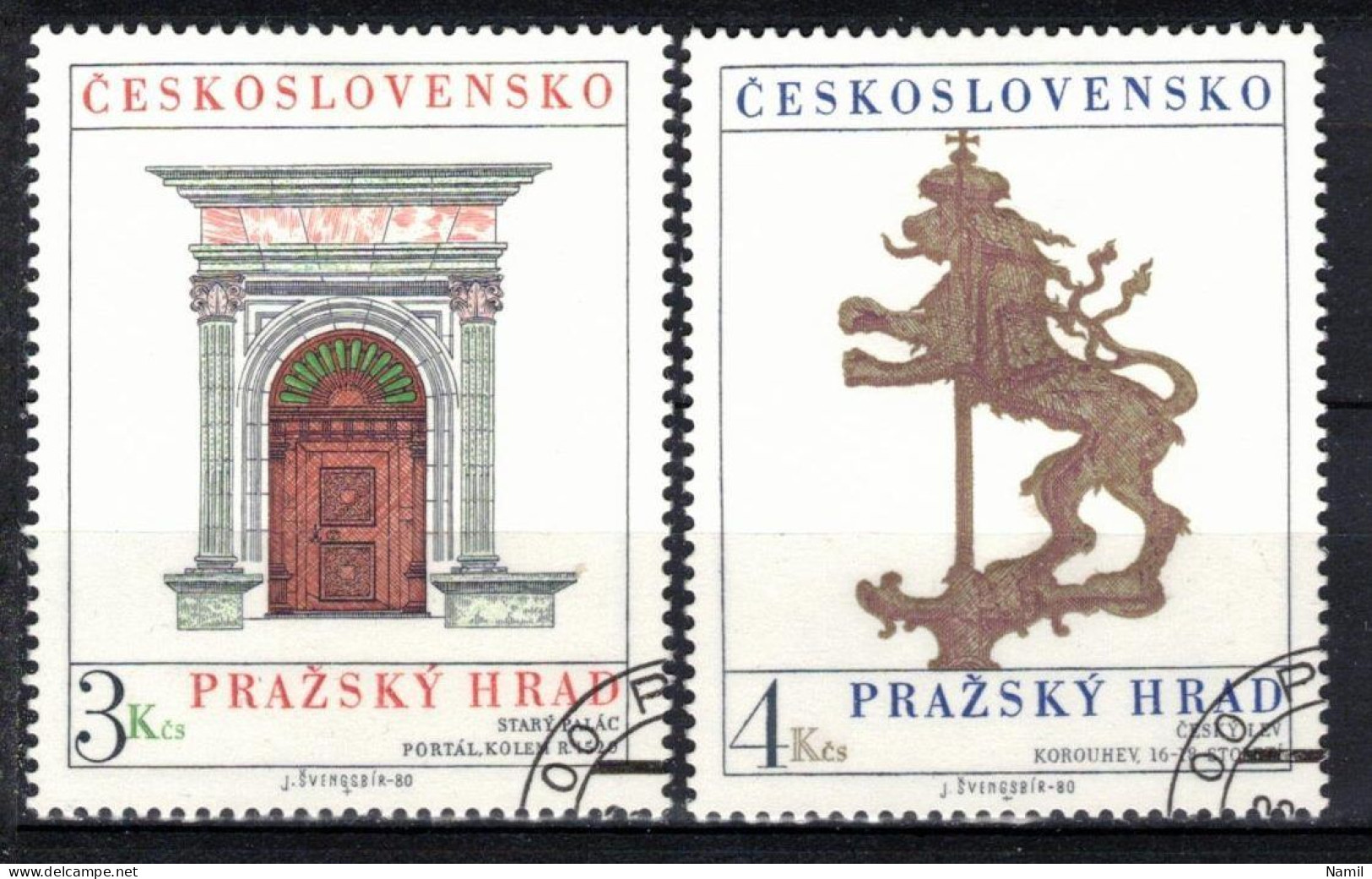 Tchécoslovaquie 1980 Mi 2584-5 (Yv 2410-11), Obliteré - Used Stamps