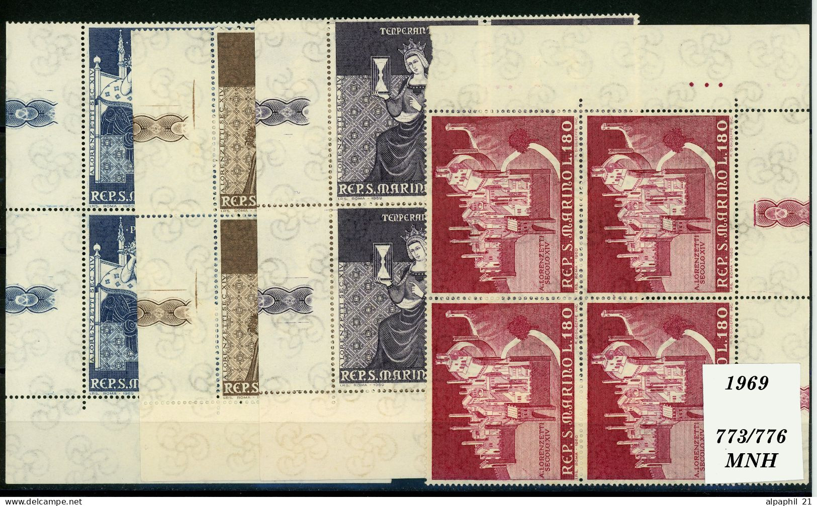 San Marino: Affreschi, 1969 - Unused Stamps