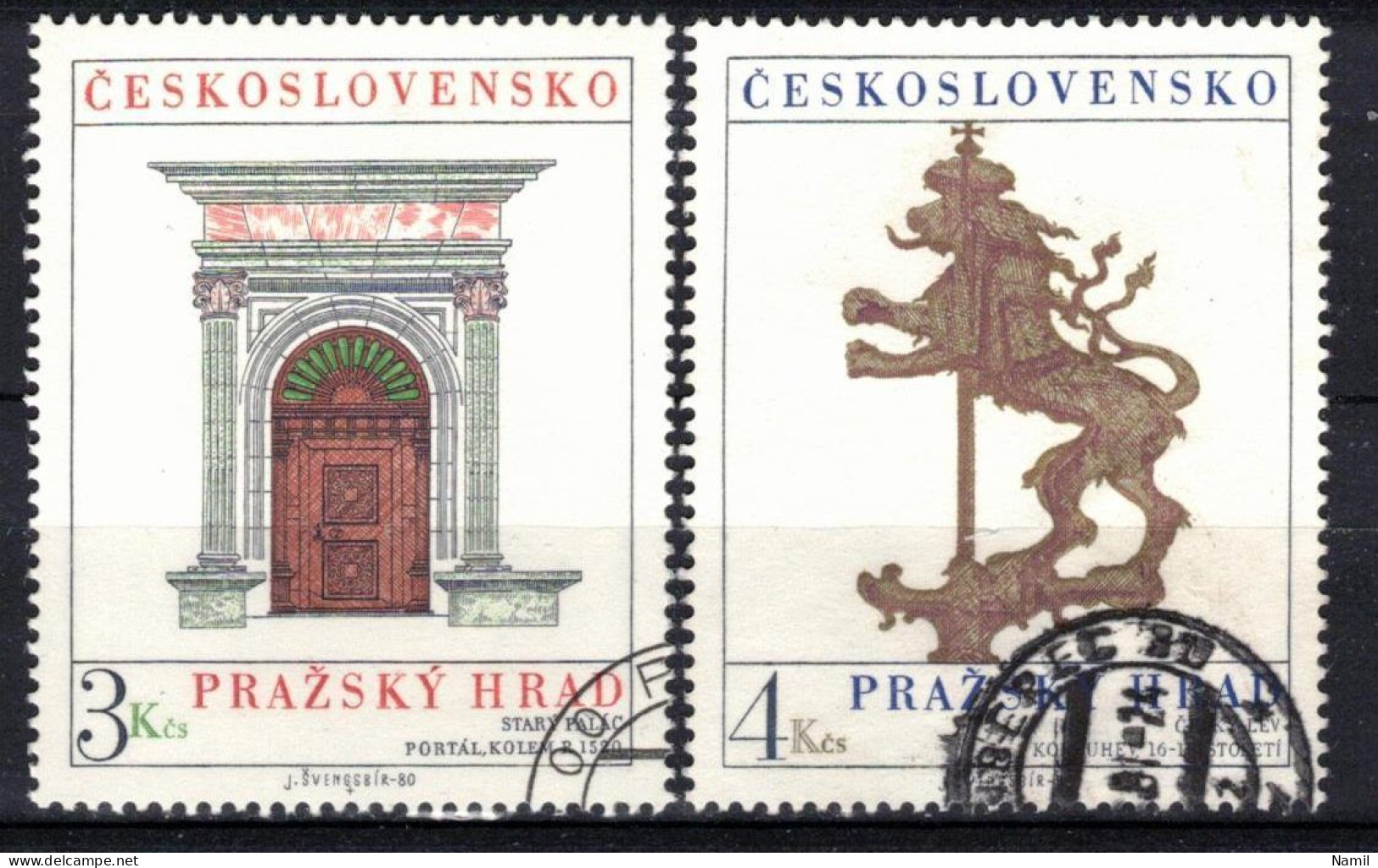 Tchécoslovaquie 1980 Mi 2584-5 (Yv 2410-11), Obliteré - Used Stamps