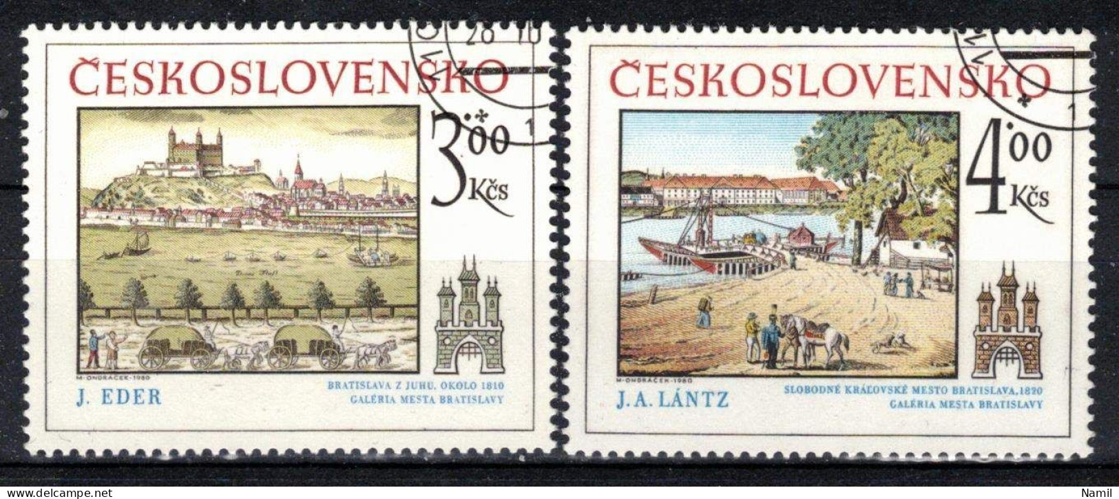 Tchécoslovaquie 1980 Mi 2586-7 (Yv 2410-11), Obliteré - Used Stamps