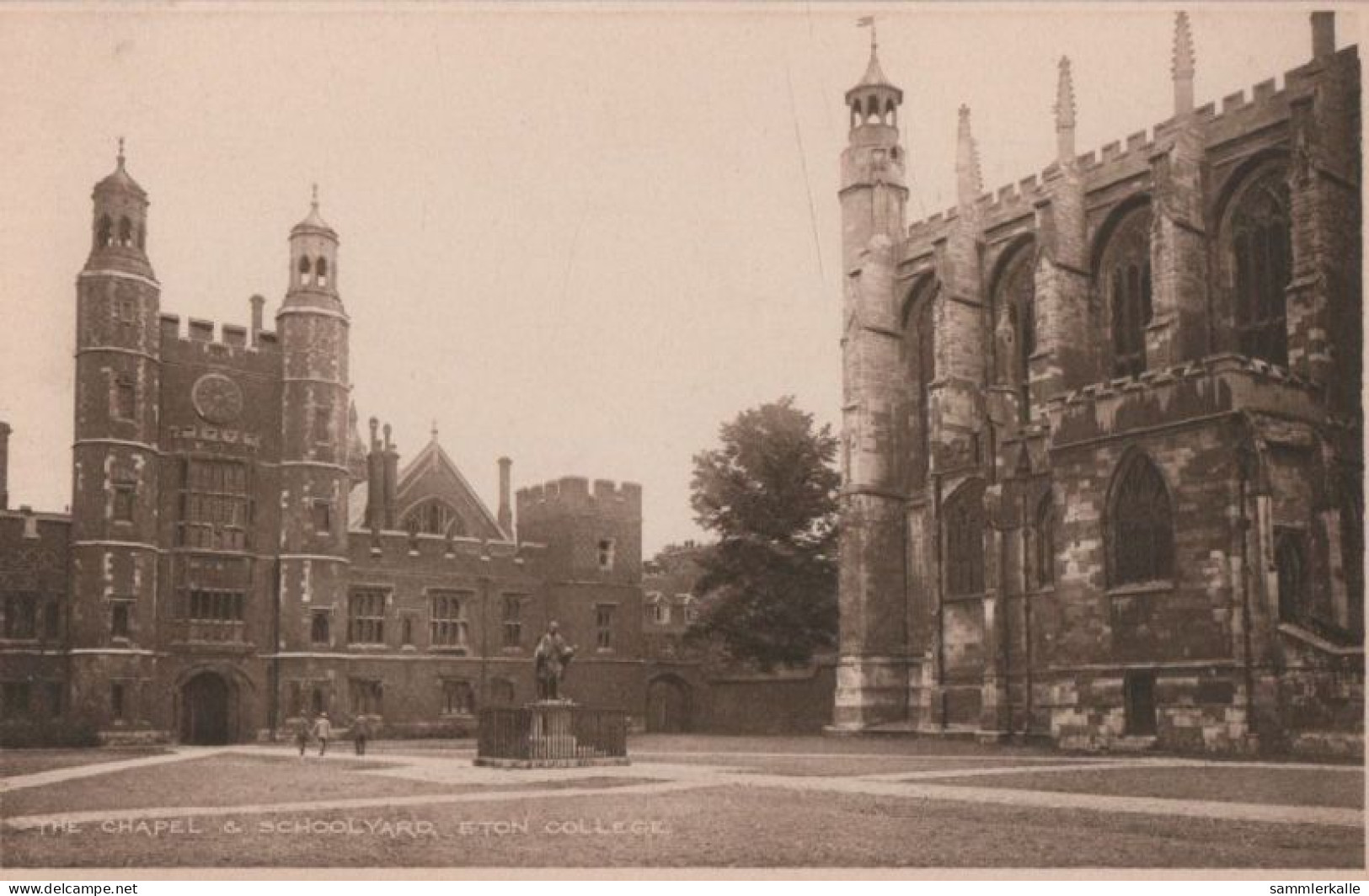 54537 - Grossbritannien - Eton - College, Chapel And Schoolyard - Ca. 1935 - Autres