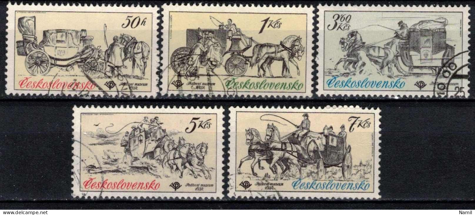 Tchécoslovaquie 1981 Mi 2598-2602 (Yv 2423-7), Obliteré - Used Stamps