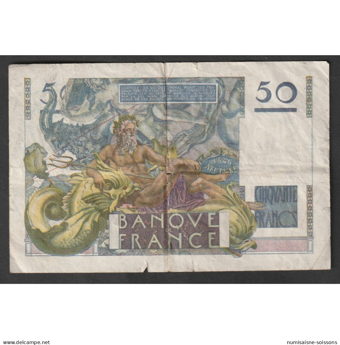 FAY 20/10 - 50 FRANCS LE VERRIER - 08/04/1948 - M.102 - PICK 127 - TTB - 50 F 1946-1951 ''Le Verrier''