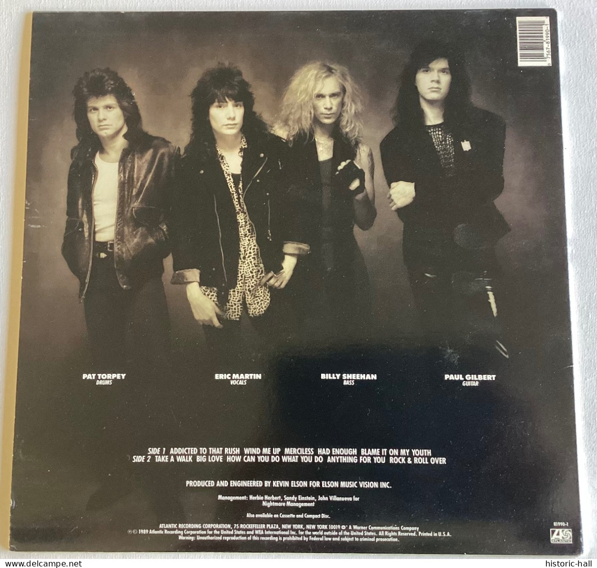 MR. BIG - Same - LP - 1989 - US Press - Hard Rock & Metal