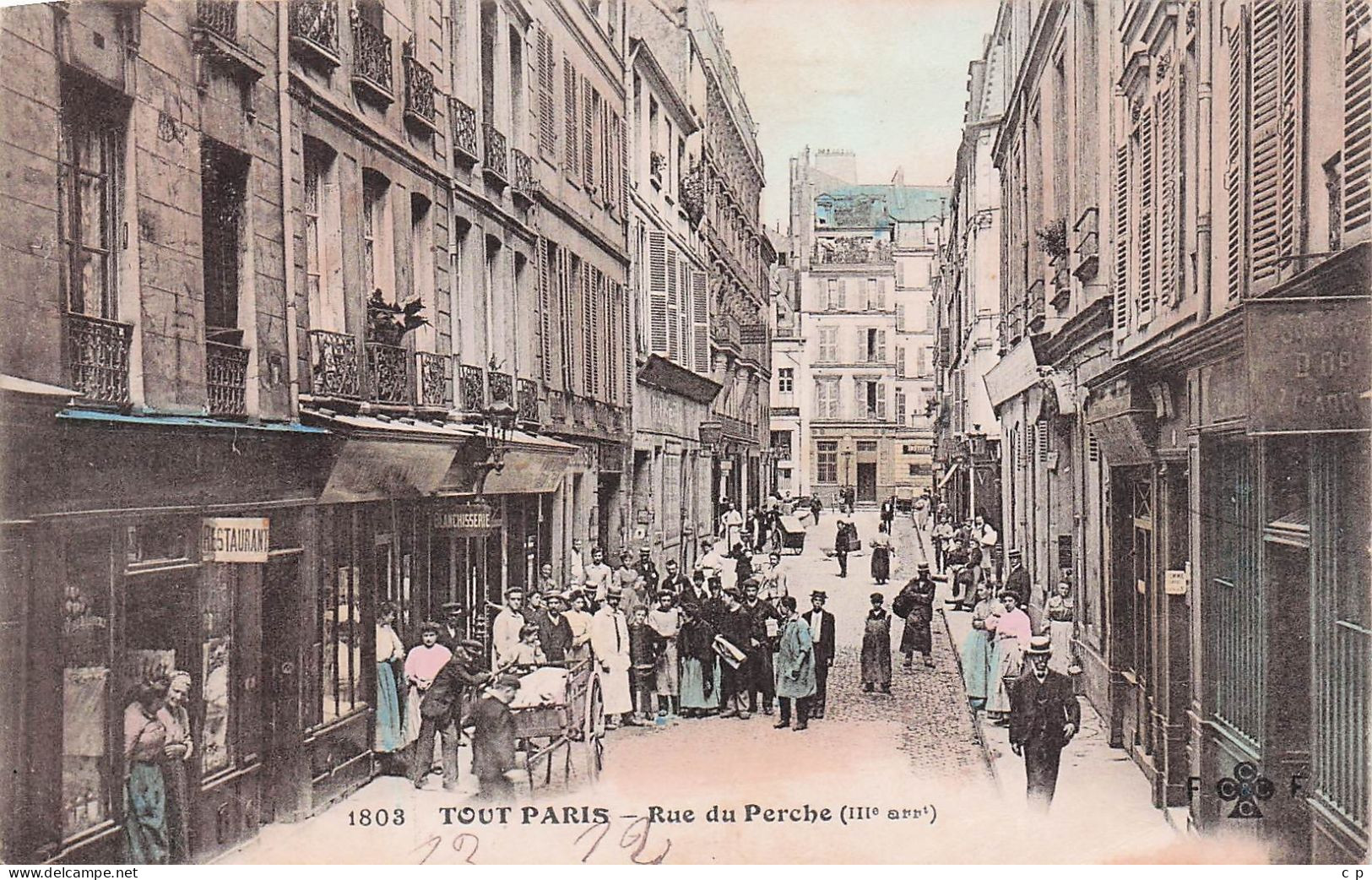 Paris - Rue Du Perche -  CPA °J - Arrondissement: 03