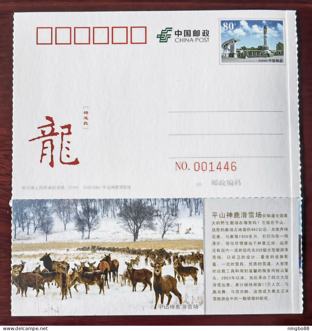 Skiing Player,sika Deer,CN 10 Heilongjiang Province Top 100 The Most Worthwhile Attractions Pingshan Deer Ski Resort PSC - Ski