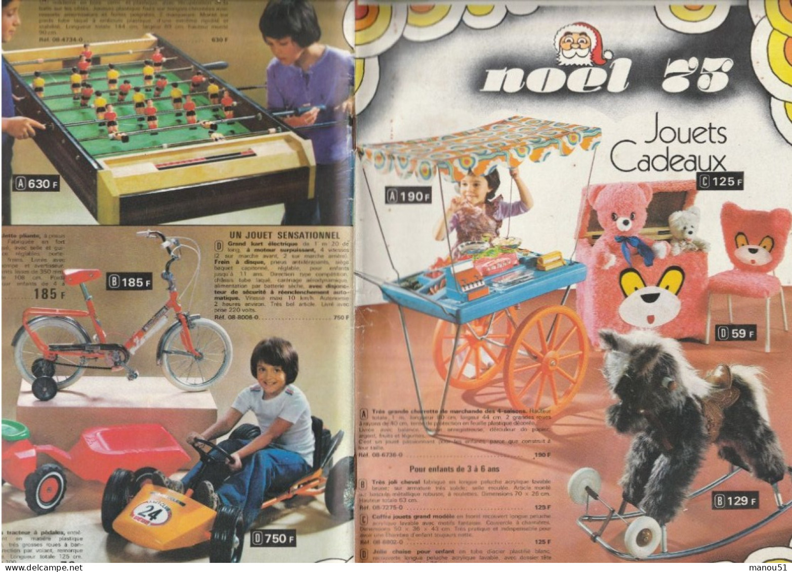 Catalogue MANUFRANCE - Jouets - Cadeaux Noël 1975 - Otros & Sin Clasificación