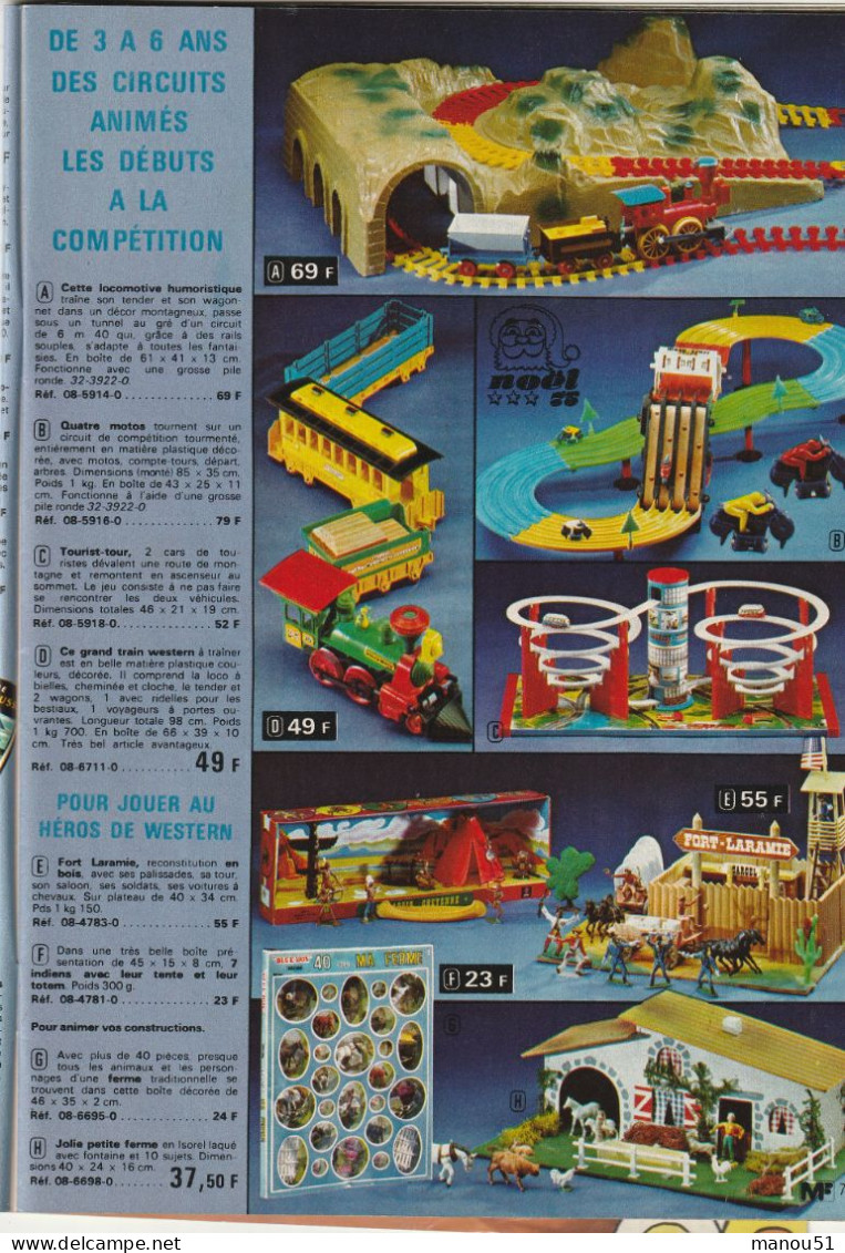 Catalogue MANUFRANCE - Jouets - Cadeaux Noël 1975 - Otros & Sin Clasificación