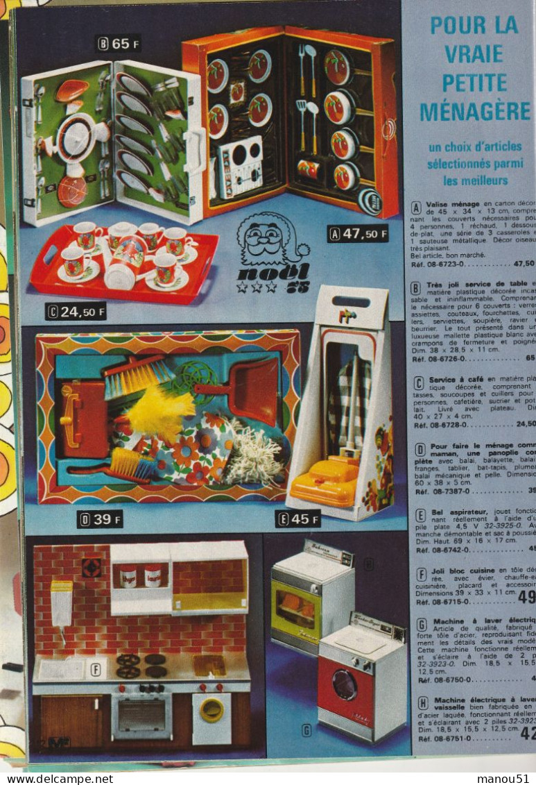 Catalogue MANUFRANCE - Jouets - Cadeaux Noël 1975 - Other & Unclassified